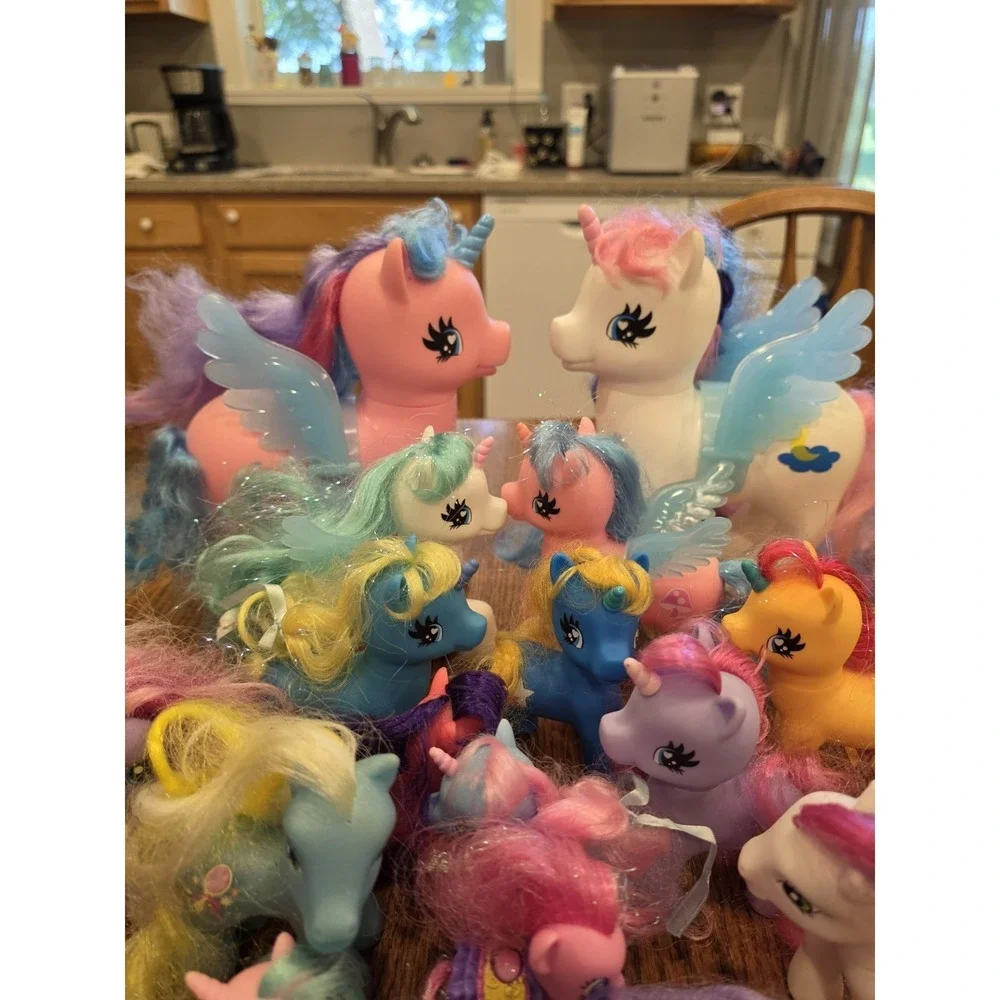 Large 40+ Mixed Gen Lot Of Hasbro My Little Pony & Gi-Go W/ Variety Accessories